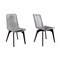 Armen Living Island Outdoor Dark Eucalyptus Wood and Silver Rope Dining Chairs, PK2 LCISSISL - alternate 1